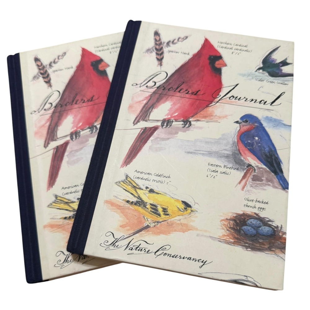 VTG Nature Conservancy Birder's Journal Set 2 Hardcover Bird Watching Notebooks